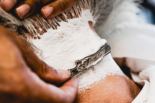 shaving neck