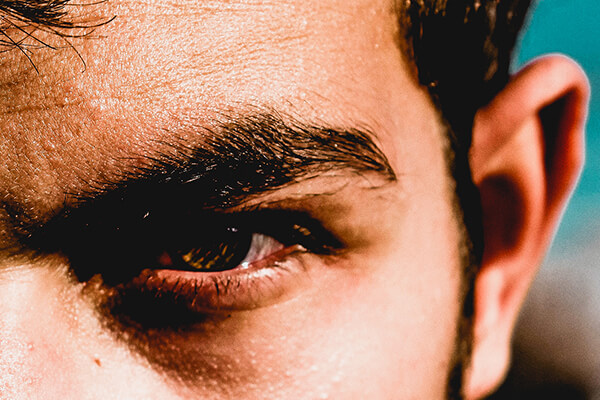eye of man
